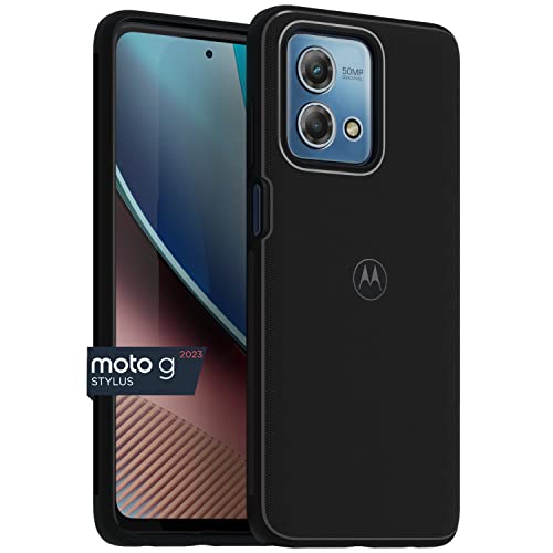 Image of Motorola Moto G Stylus (2023) Textured Protective Black Case | Precision fit Shock Absorbing Cases for Enhanced Phone Grip, Style, Drop Protection for Your Moto G Stylus 2023