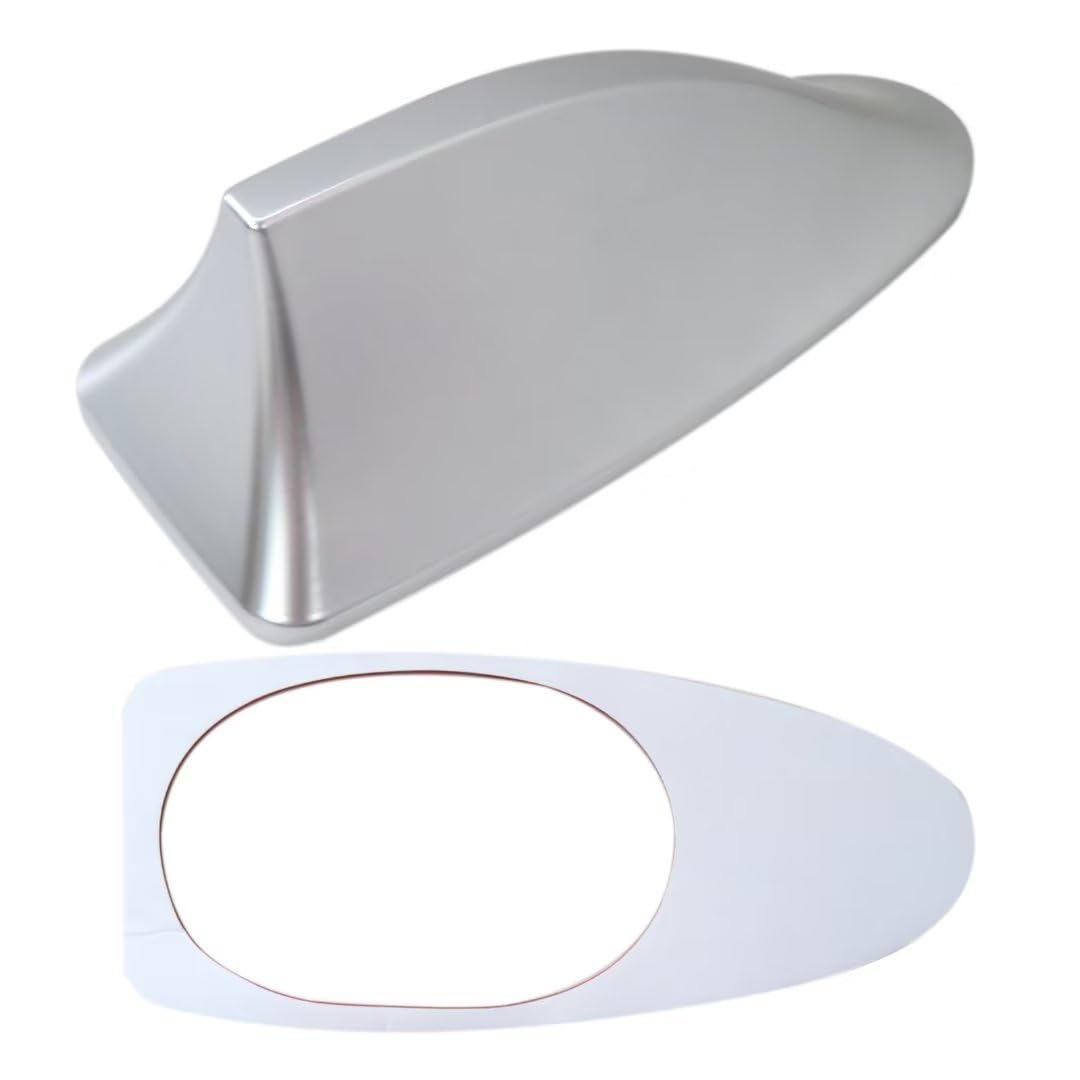 for 2015-2019 Hyundai Sonata-Elantra Ebony Shark Fin Roof Antenna Cover Silver