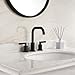 TimeArrow TAF288S-MT Two Handle 8 inch Widespread Bathroom Sink Faucet with Pop-Up Drain, Matte Black