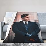 LOUJIN Cillian Murphy Tommy Shelby, lekka, ultramiękka i wygodna flanela, polar z mikrofibry, niemechacący się plusz 125 cm x 100 cm