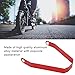POENVFPO Scooter Rear Mudguard Bracket, Aluminum Alloy and Iron Material, Black Mudguard Bracket Electric Scooter Accessories (Red)