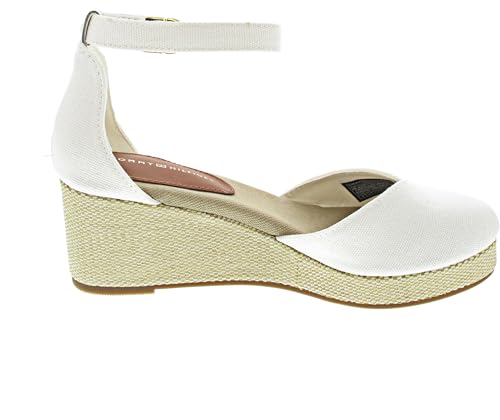 Sandales Tommy Hilfiger FLAG CLOSED TOE MID WEDGE ESPAD - vue 7