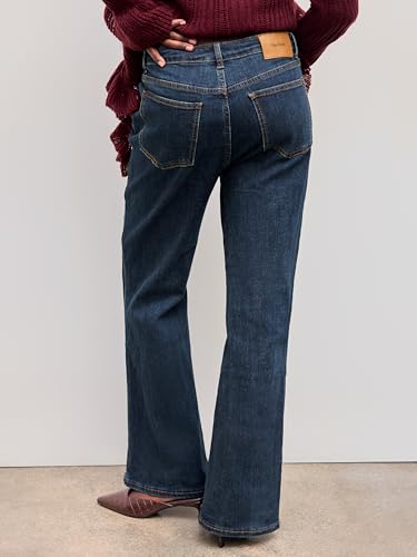 CIDER High Stretch Denim High Rise Solid Flared Jeans4