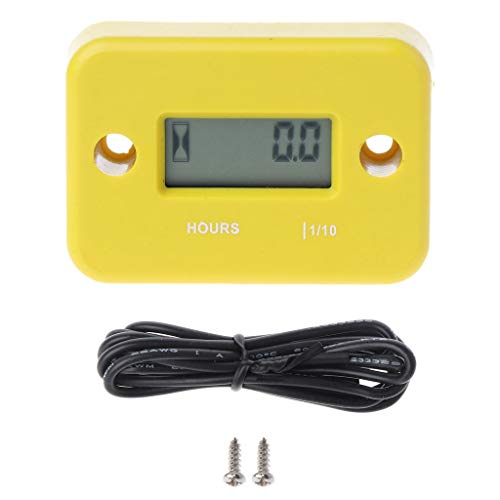 Bike Motorcycle ATV Snowmobile Marine Boat Ski Dirt Gas Engine Digital Hour Meter Waterproof LCD Display
