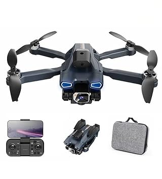 Red-Rubby Foldable Remote Control Drone with Camera HD Wide Angle Lens Optical Flow Positioning with 1800Mah Battery WiFi FPV 4-Axis Camera with Dual Flash Lights (MultiColor)