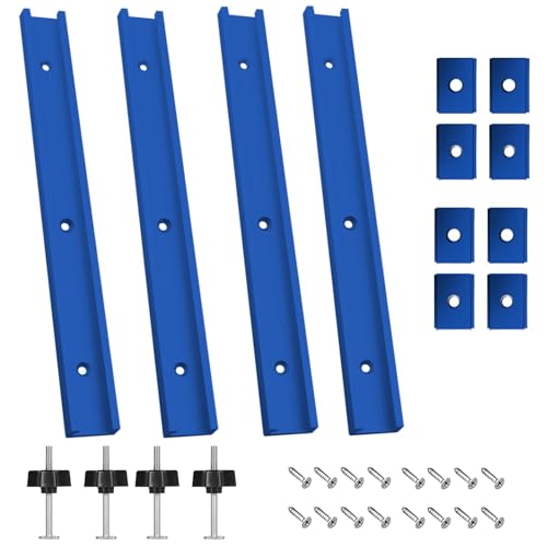 Lot de 4 Rail de Guidage Scie Sur Table, Rails...