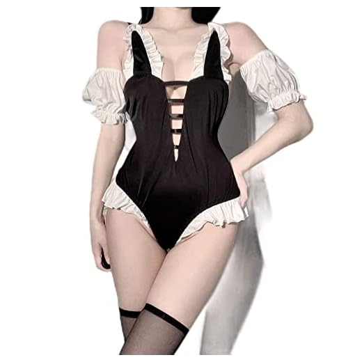 Nuevo Mujer Maid Loading Life Ropa Interior Secretaria, Juegos de rol, Medias Uniforme Lindo gato Chica (talla única)