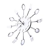 【HORLOGE MURALE DE CUISINE】 La conception de notre horloge ronde est très simple. L'horloge de conception simple convient aux enfants et aux adultes. La simplicité révèle une sensation mignonne et cool. Un réveil de conception simple est un bon cadeau pour vous