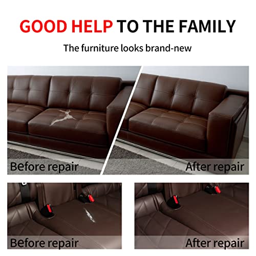 Shagoom Leather Repair Patch, 17X79 Inch Repair Patch Self Adhesive Waterproof, Diy Large Leather Patches For Couches, Furniture, Kitchen Cabinets, Wall (17X79 Inch, Brown) #TOP4