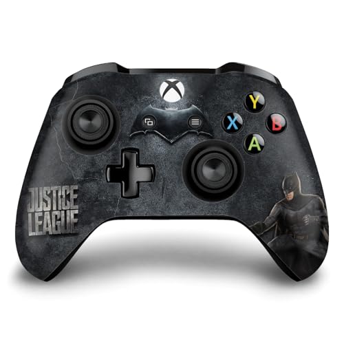 Head Case Designs sous Licence Officielle Justice League Movie Batman Logo Et Art De Personnage Vinyle Autocollant De Jeu Peau Autocollant Couverture Compatible avec Xbox One S/X Controller