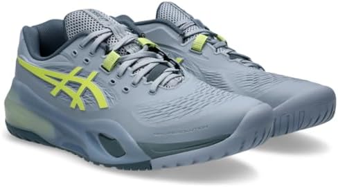 ASICS Tênis masculino Gel-Resolution X, Cinza azul/pistache, 6.5