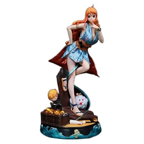 ISDBT One Piece:nami Figure Cartoon Character Model Nami KimonoAnimated Statue Action Figures Cartoon Memorial Gift Children Toys Bedroom Decorations Collection 43cm Cover