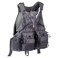 Bassdash Herren Angeln Weste Multifunktionsweste Anglerweste mit biszu max.20 Taschen für Fliegenfischen und Outdoor Freizeit
