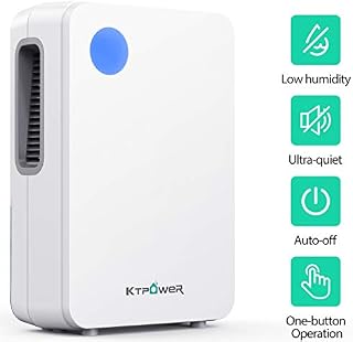 KTPOWER Electric Mini Dehumidifier for Home, 800ml (27 oz) Compact and Portable 2000