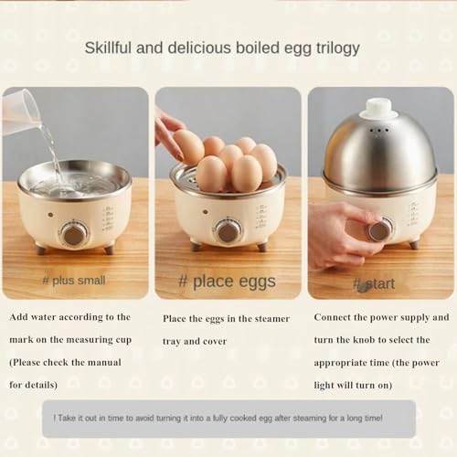 360W Electric Egg Boiler - Automatic Breakfast Machine, Multicooker for Egg Custard Steaming with Timer, 220V - Image 2