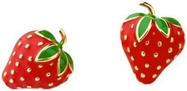 Exquisite Strawberry Dangle Earrings for Women Cute Small Fruit Earrings Stud Metal Strawberry Jewelry for Party Vacation thumbnail