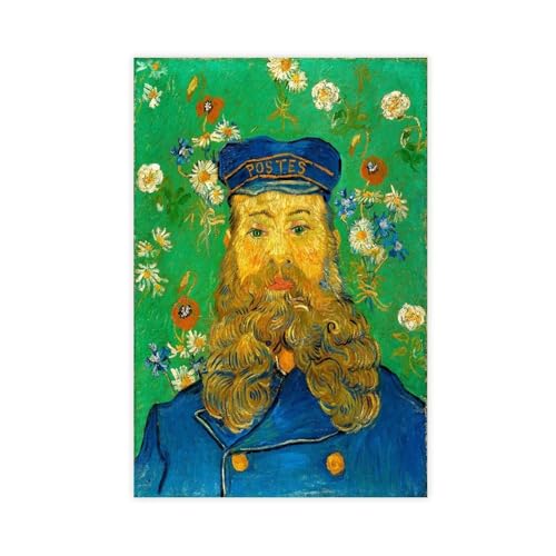 Toile Van Gogh Portrait du Facteur Joseph Roulin - Idée cadeau d'art originale 30,5x45,7 cm