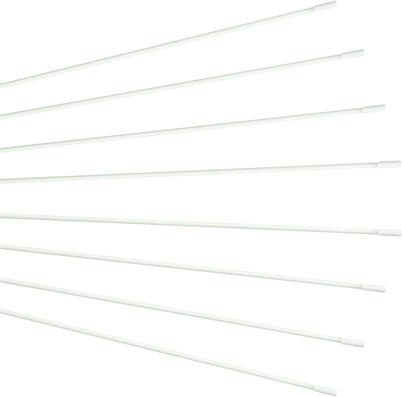 Wuchieal 43.31inch Length Flex rods for worship flags,worship flag rod,praise dance flag flexi-rods,durable Banner pole 1/8 in Thick (16 pieces, 110CM/43.31inch)