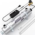 ALTHY UVF-FS48 Whole House UV Ultraviolet Water Filter Purifier with Smart Flow Sensor Switch, 48W, 12GPM Energy Saving