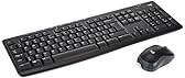 Logitech MK270 Combo Tastiera e Mouse Wireless per Windows, Layout Inglese QWERTY - Nero