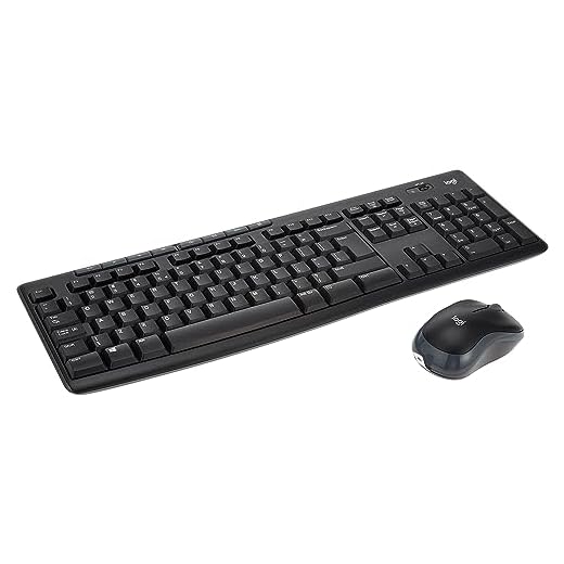 Logitech 920-004523 2228606 Trådlöst Tangentbord och Mus, Svart