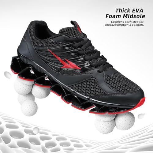 Image of Mens Running Shoes Mesh Breathable Trail Runners Fashion Sport Blade Walking Tennis Sneakers