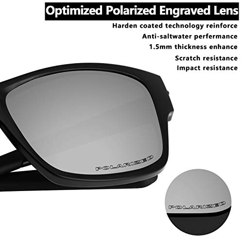 Image of Alphax Polarized Replacement Lenses for Oakley Si M Frame 3.0 OO9146 Sunglasses - Glare Reduction | Precision Cutting