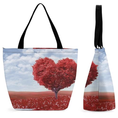 Sac à main Arbre de L'amour grand cabas épaule femme pour voyage et shopping de 32.5cm