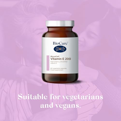 BioCare MicroCell Vitamin E 200iu - Protection of Cells from Oxidative Stress - Vegan Friendly - 60 Capsules - Image 3
