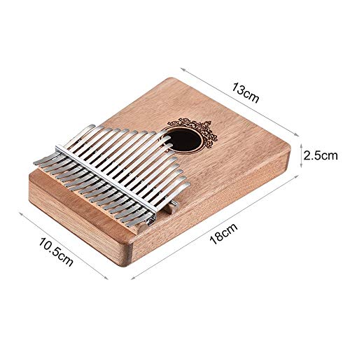 TREELF 17 touches Kalimba en bois – Instrument de musique – Cadeau pour les amateurs de kalimba et les débutants… - Les Beatles, Paul McCartney, John Lennon, RIngo Starr, George Harrison TREELF 17 touches Kalimba en bois - Instrument de musique - Cadeau pour les amateurs de kalimba et les débutants… – Image 4