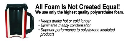 34 Oz Thermoserv Foam Insulated Coffee Mug- Red #TOP1