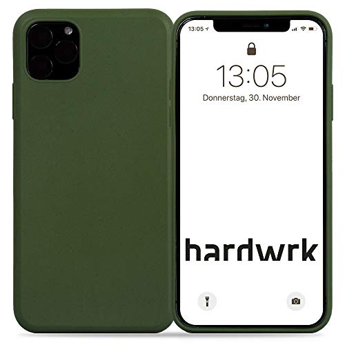 hardwrk Premium Eco Case - kompatibel mit Apple iPhone 11 Pro - grün - Nachhaltige, kompostierbare, biologisch abbaubare Schutzhülle Handyhülle Cover Hülle - Qi kabellos Laden