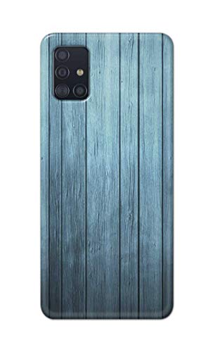 Image of Printed Hard Back Cover Case for Samsung Galaxy M31s Back Cover (Wooden Blue) -702