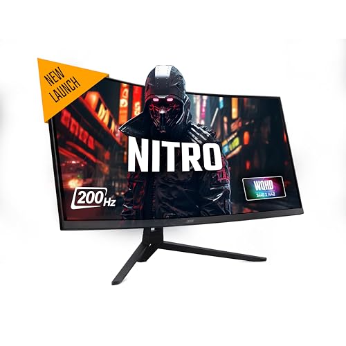 Acer Nitro ED343CUR X0 34 Inch UWQHD (3440×1440) 21:9 Curved Gaming Monitor |...