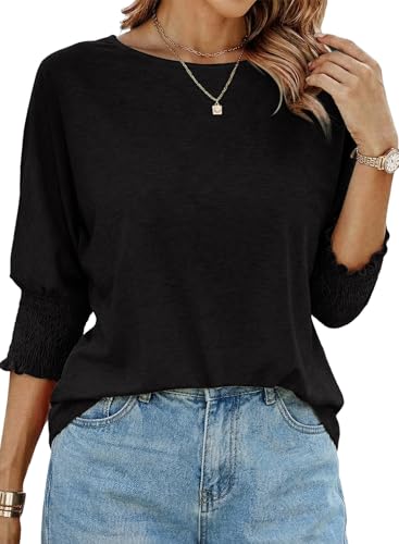 Dokotoo Spring Tops for Women Blouses Womens Summer Tops 2026 Plus Size Clothes Trendy Black Short Long Sleeve Shirts Business Casual Outfits Cute Teacher Fashion Womens Tops Women's Clothing