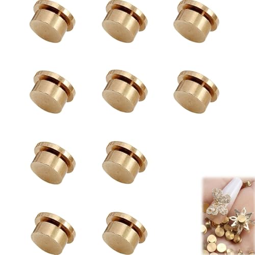 Image of 10 PCS Nail Art Rings, Rotating Nail Art Creation, Craft Hair Clip Assembly, Miniature Model Building, Nail Rings for DIY Projects and Professional Use