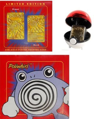 POLIWHIRL #61 - MIB Pokemon Burger King Gold Card