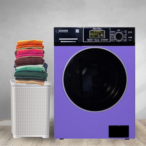 Image of Equator All-In-One VENTED /VENTLESS Washer-Dryer 1.9cf /18lb 1400RPM 110V (Periwinkle /Black)
