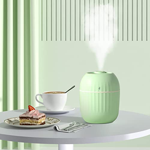 Air Humidifiers For Bedroom Office - Usb Humidifier With Light Quiet Cool Mist Humidifier For Bedroom And Office Plants Easy To Clean (Green) #TOP2