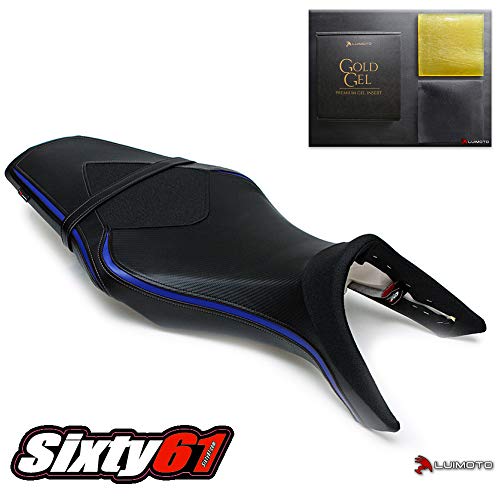 Luimoto Seat Covers for Yamaha FZ-09 MT-09 2014-2020 with Gel Pad, Black