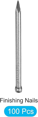 Miniatura 5 de METALLIXITY Uñas de acabado (0.079 x 1.378 in) 100 unidades, clavos de acero al carbono para carpintería