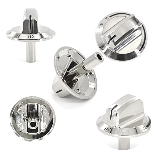 GYOFFULL Upgraded 5304525746 Stove Knob Gas Oven Range Control Knob Assembly Compatible with Frigidaire Burner Accessories Replacements Part 5304504839 (5PCS)