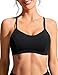 Produktbild CRZ YOGA Damen Spitze Crisscross Bikini Top Swim Sports BH Workout Swimwear Schwarz 42