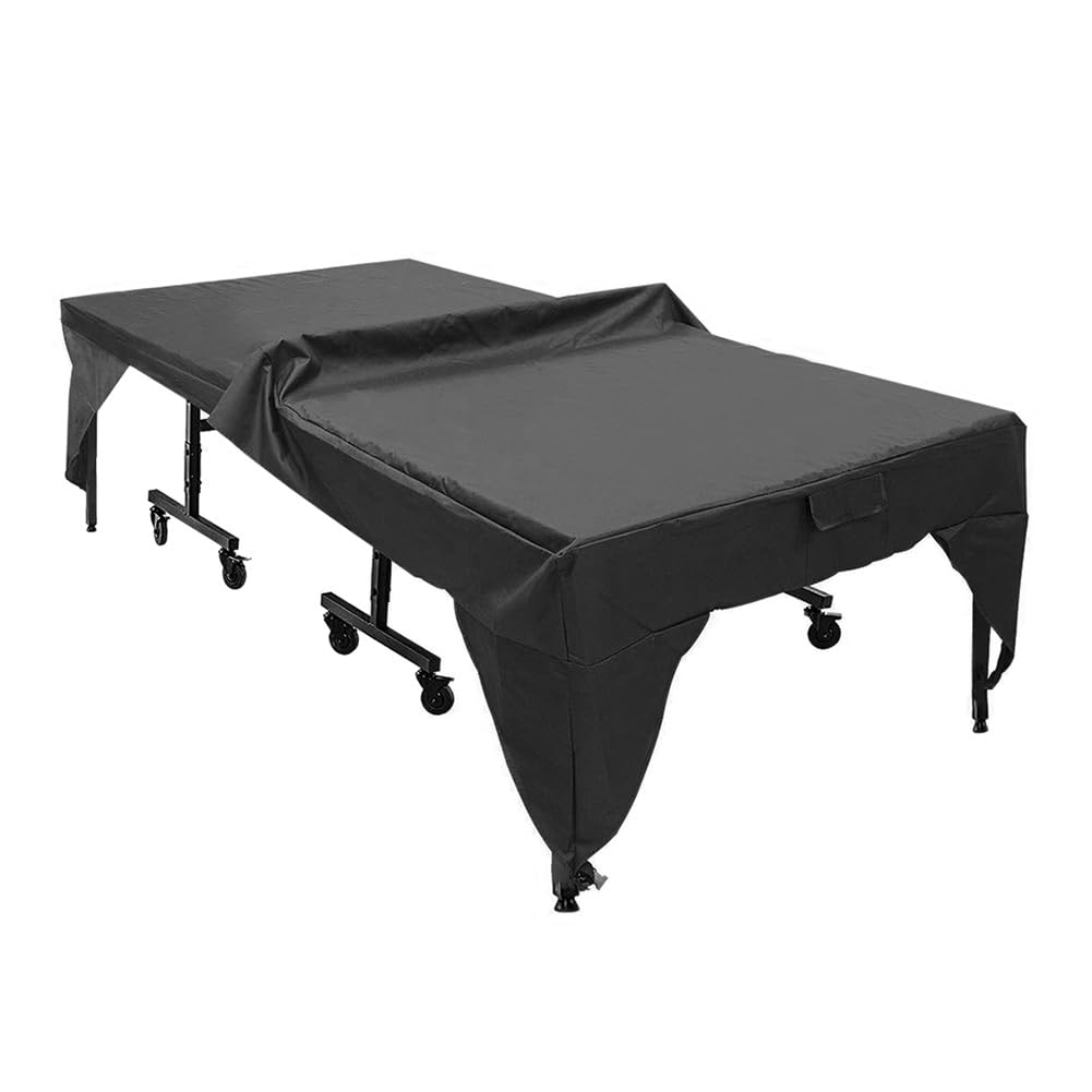Joyzan Ping Pong Table Cover, Table Tennis Dustproof Cover Waterproof Sunproof Outdoor Living Weather Resistant Flat Folding Foldable Tables