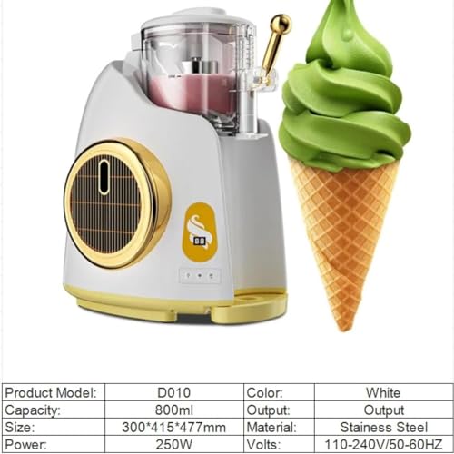 Softeismaschine, Mini Vollautomatisch, Einzelgeschmack, Desktop-Design, automatische Reinigung, ideal für Familientreffen, Restaurants, Cafés, Snackbars – Bild 5