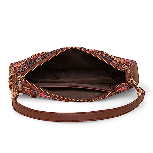 Image of ZOUK Women's Handcrafted Vegan Leather Casual Mini Shoulder Bag