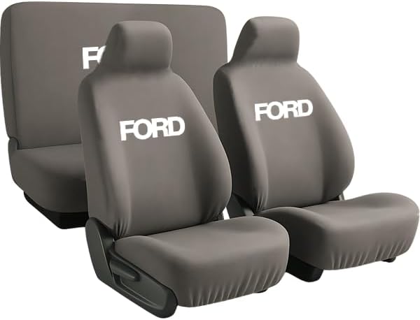 Aracınız için özel olarak tasarlanan Ford Taunus ile uyumlu oto koltuk kılıfı ile sürüş Gri