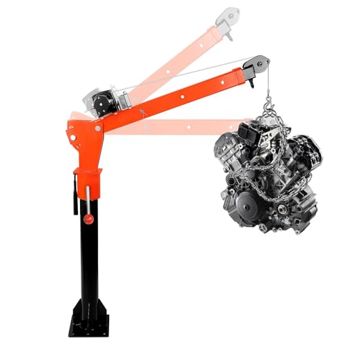 Pickup Truck Crane with 5000 LB Electric Winch,2200 LB Folding Truck-Mounted Crane 12