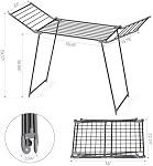 APEXCHASER Vêtements Airer, Collapsible Vêtements Sac à linge, pliable Gullwing Blanchisserie Rack intérieur, Sac à cheveux, Sac de vêtements Intérieur pliant pour serviettes, Noir