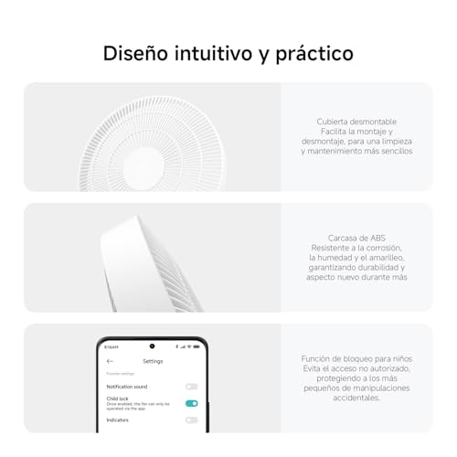 XIAOMI Smart Standing Fan Pro Slim, Ventilateur DC avec Telecommande